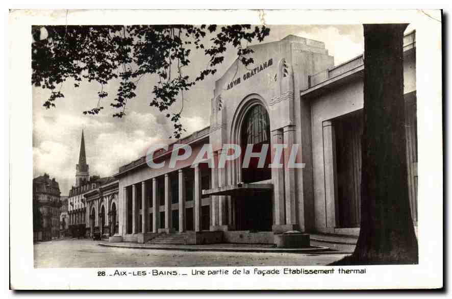 CPA Aix les Bains Une partie de la Facade Etablissement thermal 