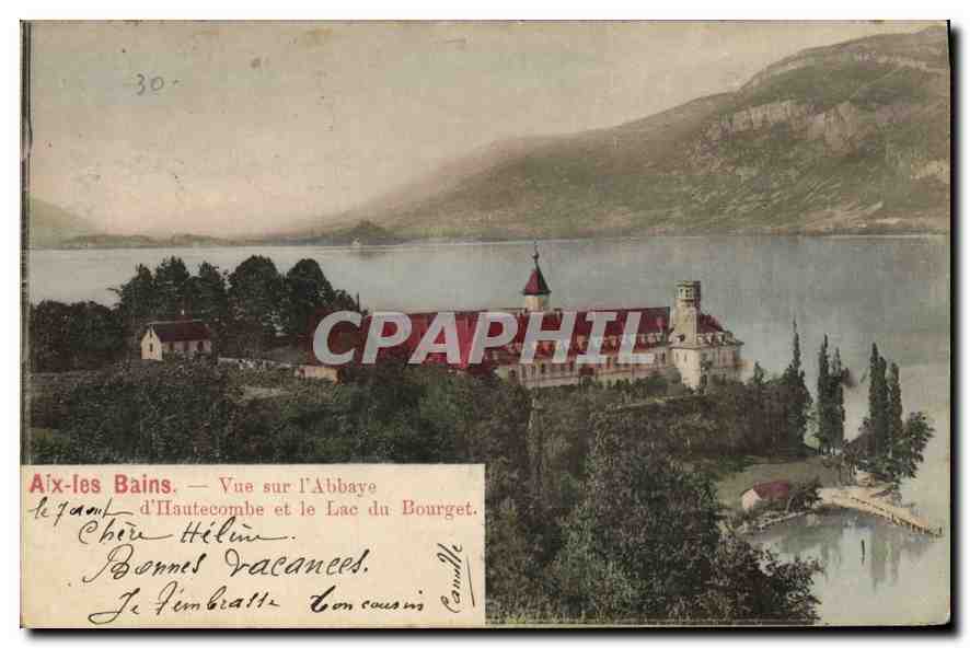 CPA Aix les Bains Vue sur l'Abbaye 