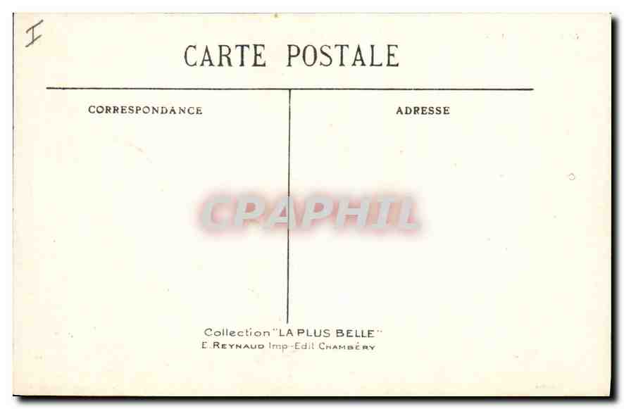 CPA Environs de Chambery Le Lac de la Thuile  — Rückseite