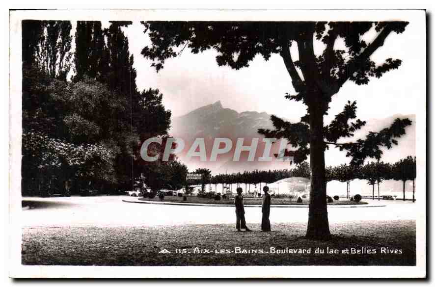 CPA Aix les Bains Boulevard du lac et Belles Rives 