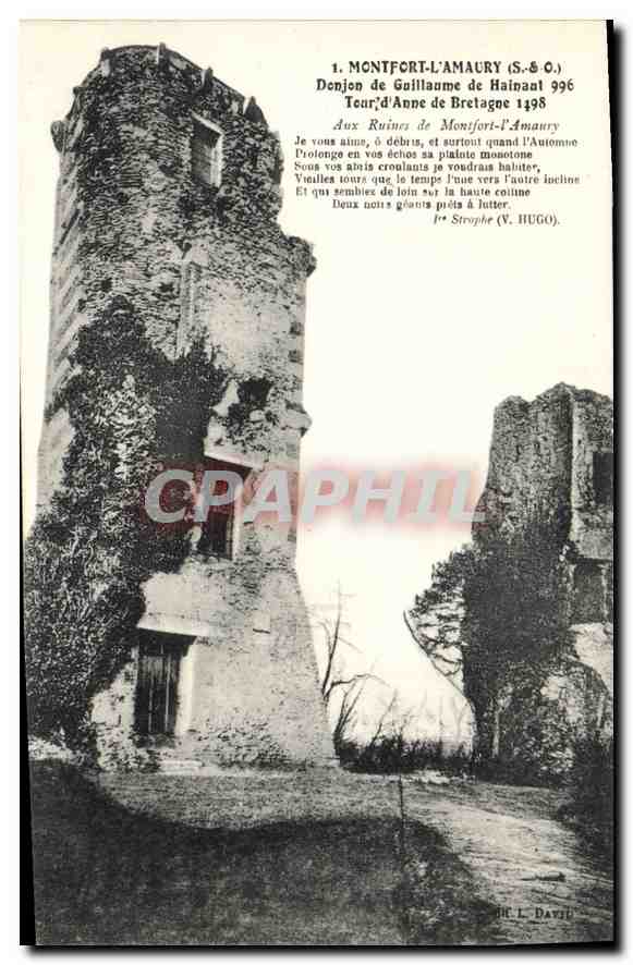 Montfort-l'Amaury — Torre de Guillermo de Hainaut (1396) — H. L. David