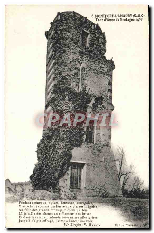 Torre de Ana de Bretaña en Montfort-l'Amaury — editor J. Warrant