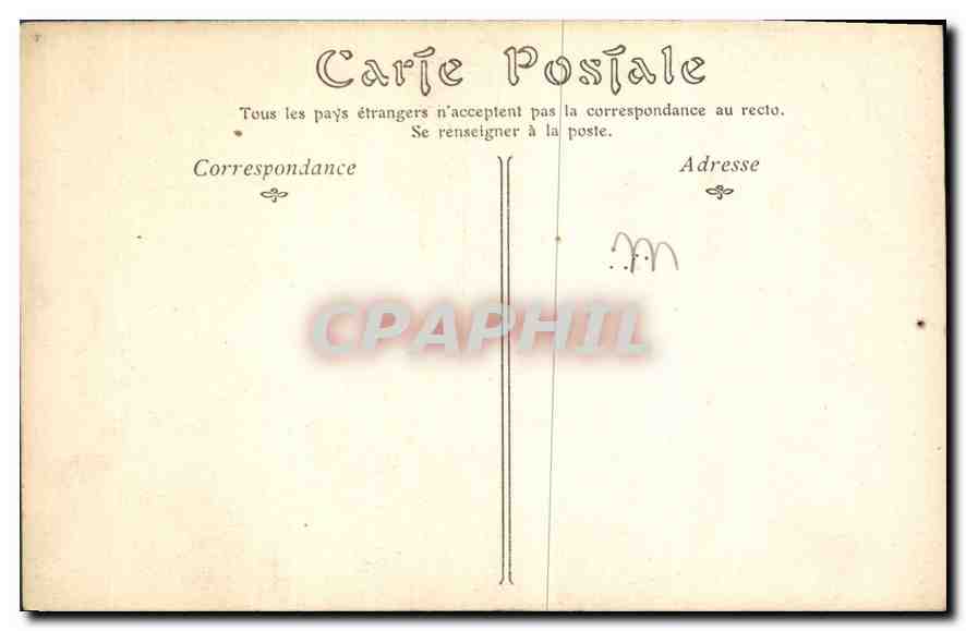 CPA Paris Notre Dame Chimire  — Verso