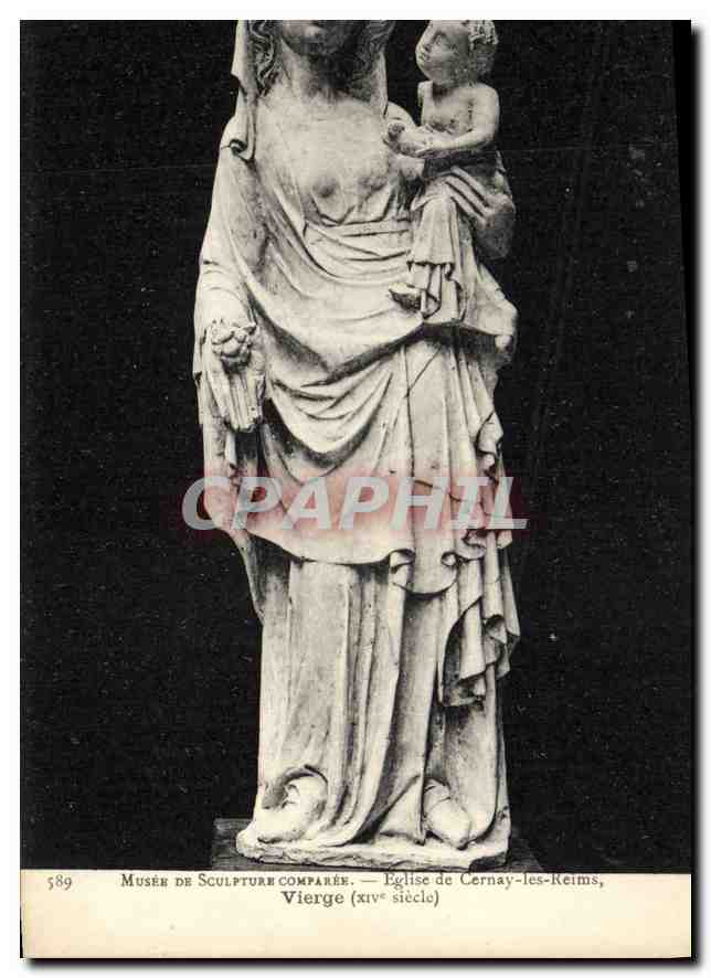 Vierge à l'Enfant — statue du XIVe siècle — Musée de Sculpture Comparée, Reims