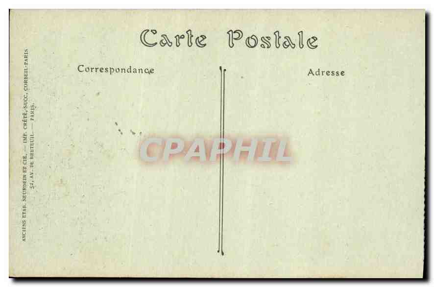 CPA Versailles Parc du Petit Trianon La Laiterie et la Tour de Marlborough  — Rückseite