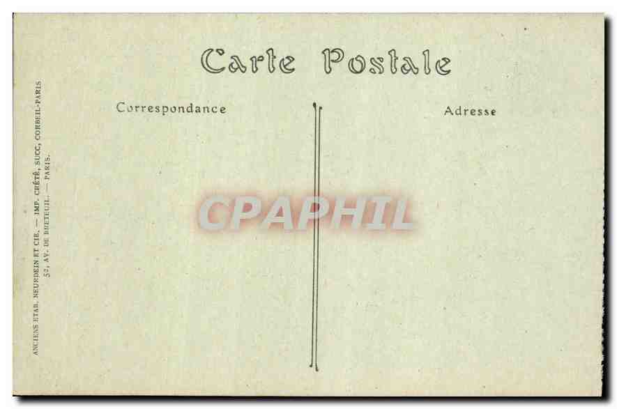 CPA Palais de Versailles Salle du Jeu de Paume Tennis — Verso