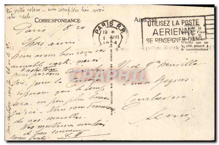 CPA Lac d'Annecy Eglise de Sevrier et la Tournette  — Rückseite