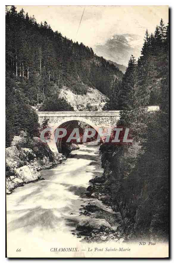 CPA Chamonix Le Pont Sainte Marie 