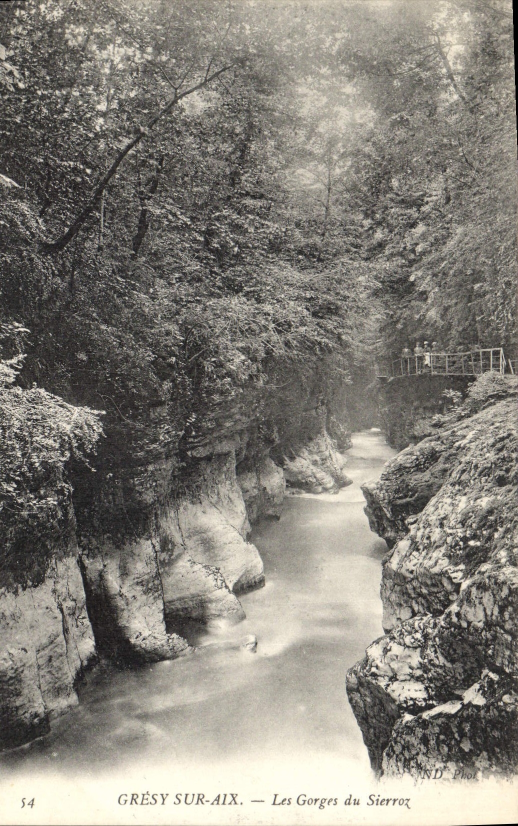CPA Gresy sur Aix Les Gorges du Sierroz 