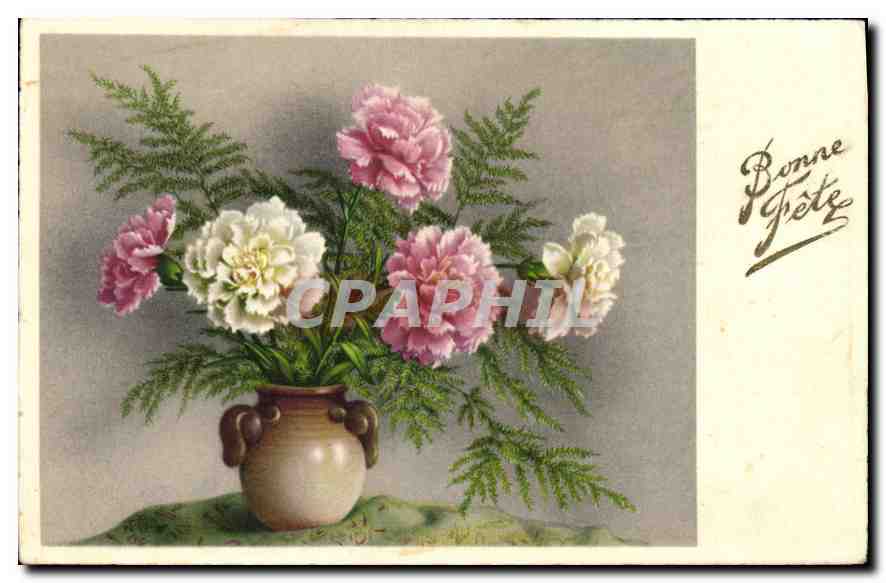 CPA Bonne Fete Fleurs