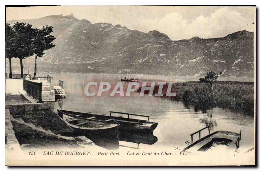 CPA Lac du Bourget Petit Port Col et Dent du Chat 