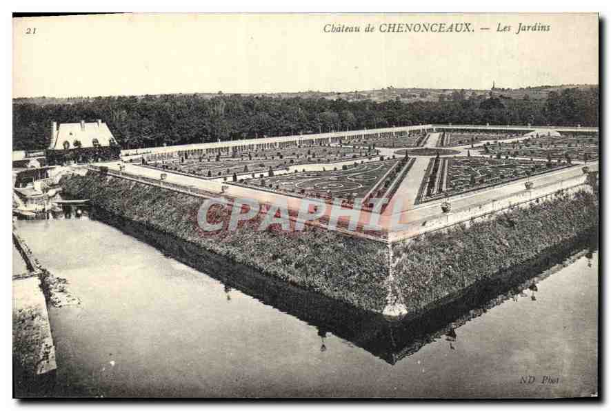 CPA Chateau de Chenonceaux Les Jardins 