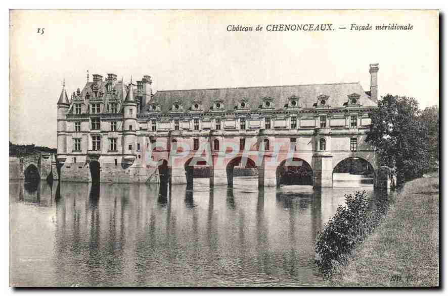 CPA Chateau de Chenonceaux Facade meridionale 