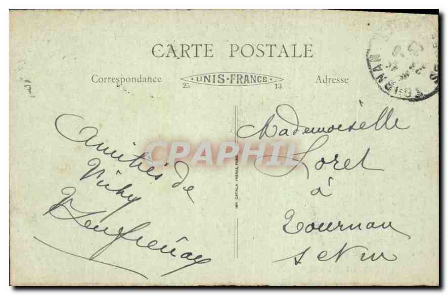 CPA Vichy Allier Un coin du Parc  — Verso