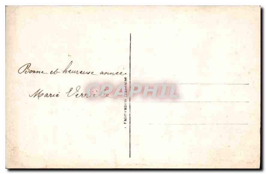CPA Bonne Annee  — Rückseite