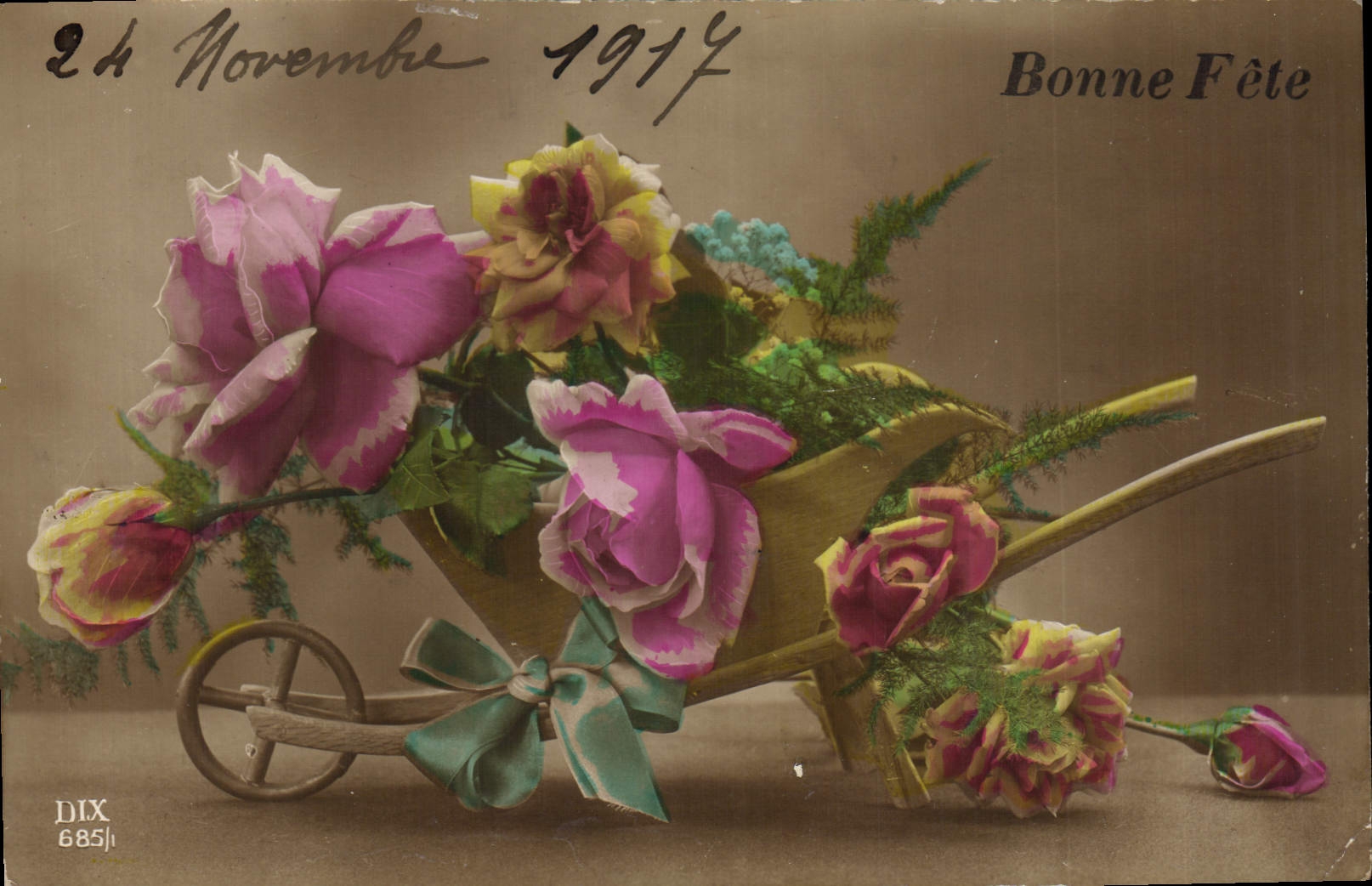 CPA Bonne Fete Fleurs