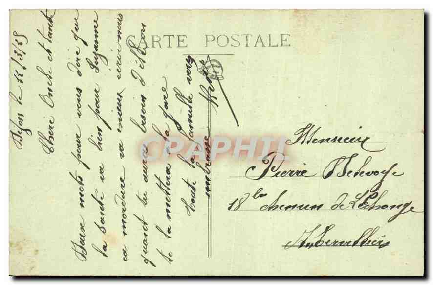 CPA Dijon Entree des Allees un Parc  — Verso