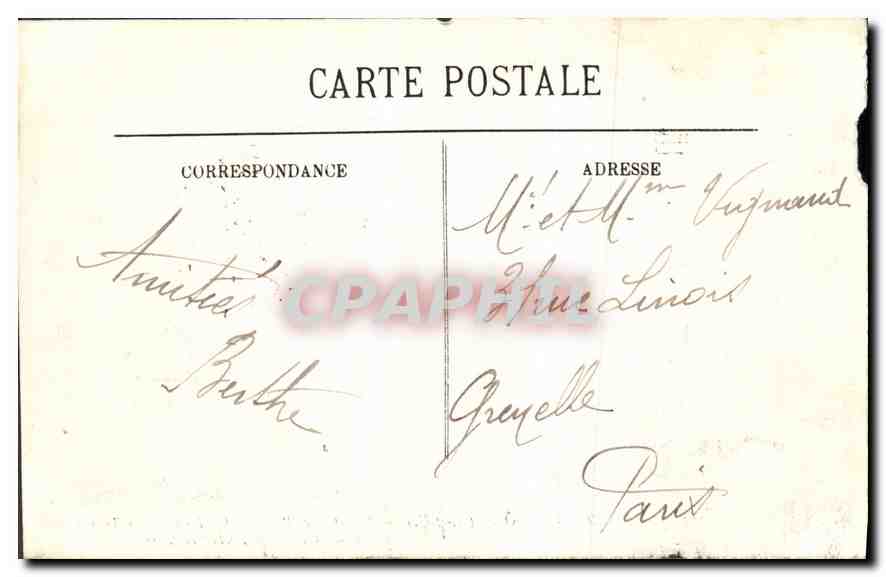 CPA Vendome Nef et Arcs Boutants de l'Eglise da la Trinite  — Rückseite
