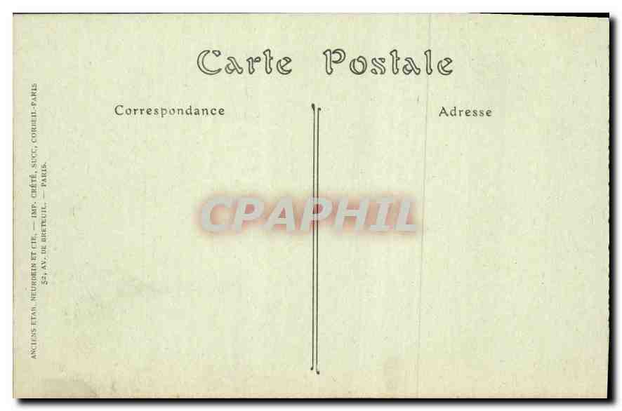 Versailles — Parc du Petit-Trianon. Le Boudoir — Petit-Trianon park. The boudoir. — Rückseite