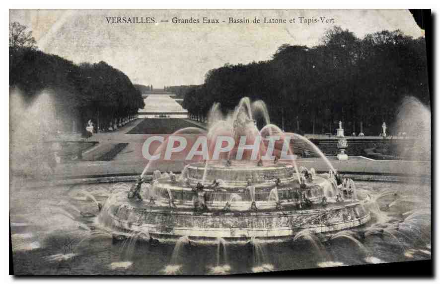 Versailles — Grandes Eaux - Bassin de Latone et Tapis-Vert — VERSAILLES