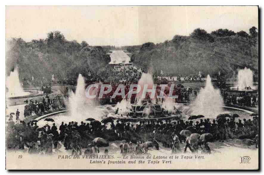 CPA Parc de Versailles Le Bassin de Latone et le Tapis Vert 