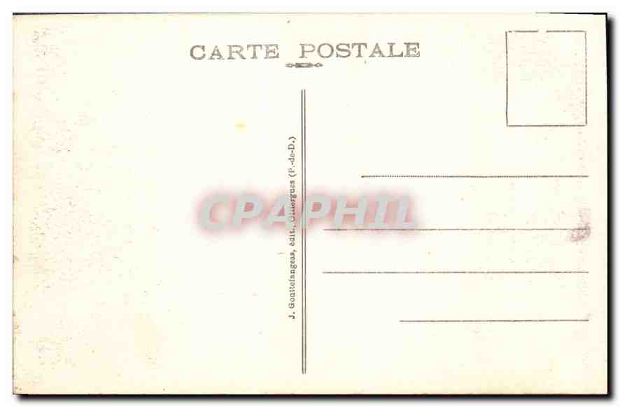 CPA Vichy L'Hotel de Ville  — Rückseite