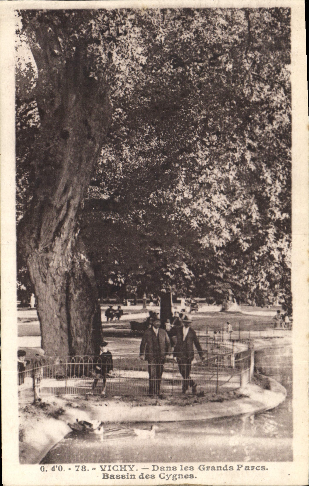 Vichy — Bassin des Cygnes — Dans les Grands Parcs — G. d'O. n° 78