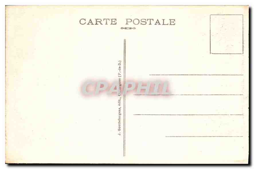 CPA Vichy Salle des Fetes du Grand Casino  — Rückseite