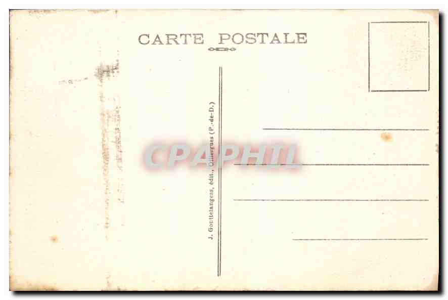 CPA Vichy Le Grand Casino  — Rückseite
