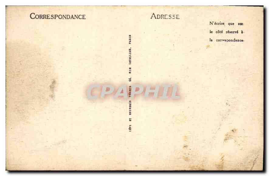 CPA Moulins La Place de l'Hotel de Ville et la Tour Jacquemart  — Verso