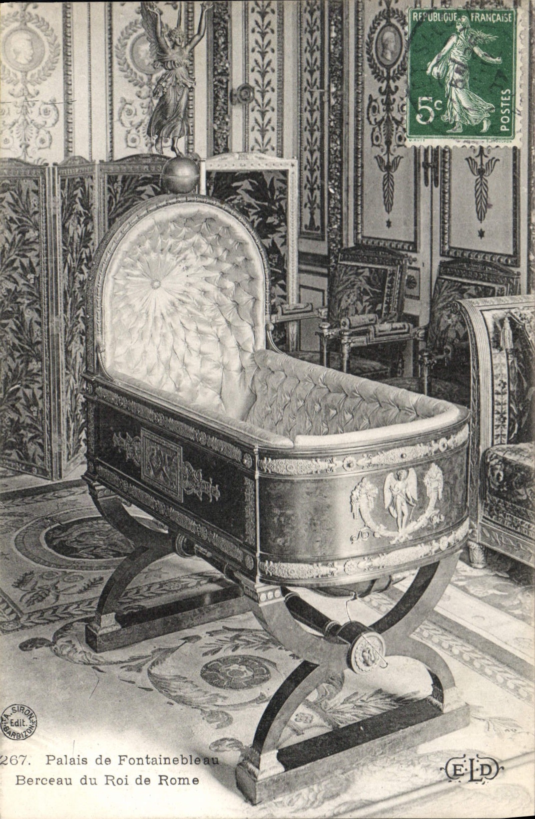 Palais de Fontainebleau — Berceau du Roi de Rome — Édition E. IRON
