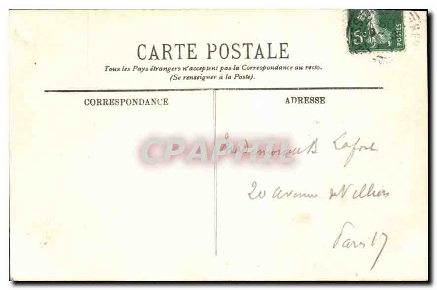 CPA Lourdes Le Calvaire La Premiere Station  — Verso
