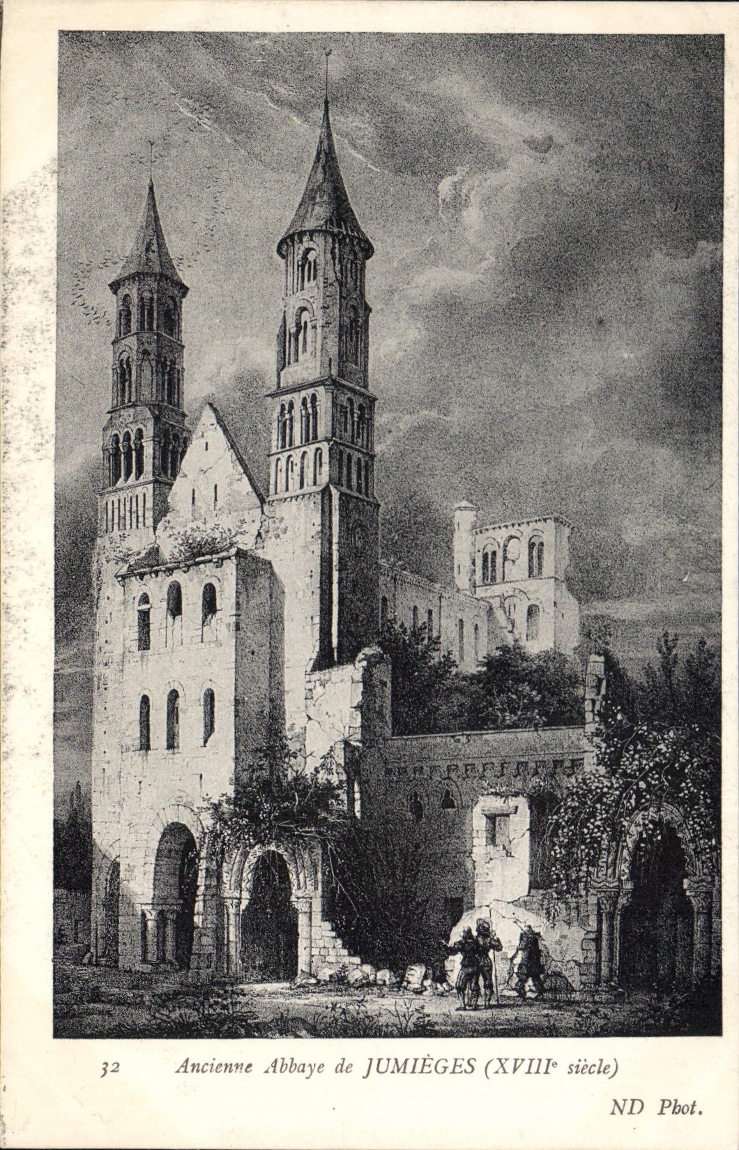 CPA Ancienne Abbaye de Jumieges XVIII siecle 