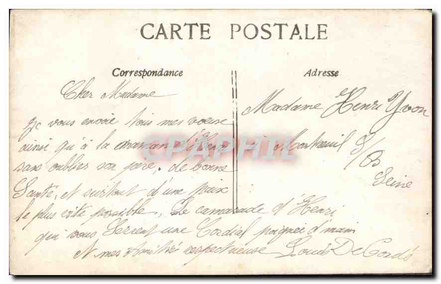 CPA Bonne Annee  — Rückseite