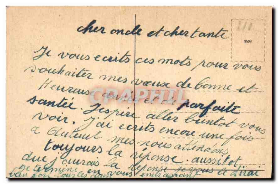 CPA Bonne Annee  — Rückseite