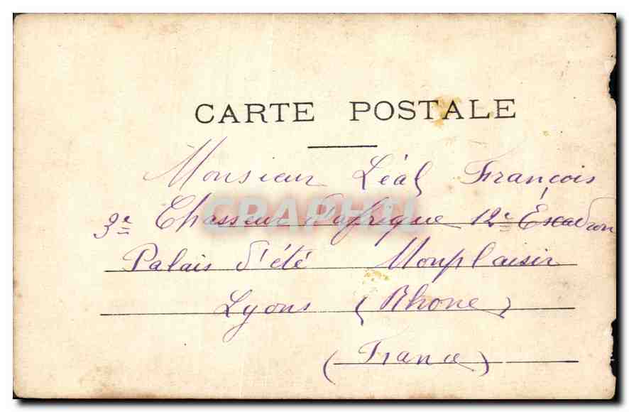 CPA Fantaisie Femme — Verso