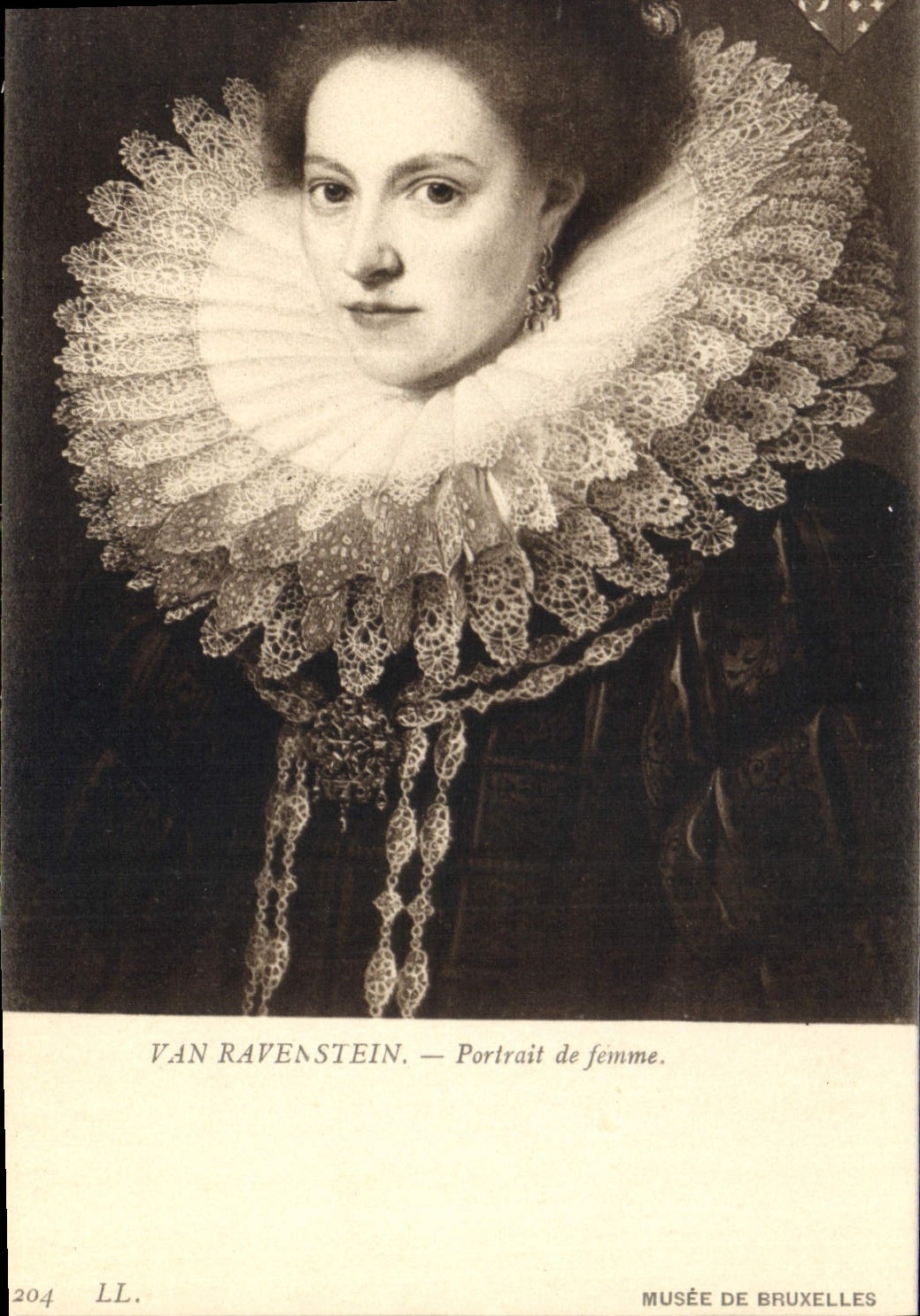 CPA Van Ravenstein Portrait de femme Musee de Bruxelles