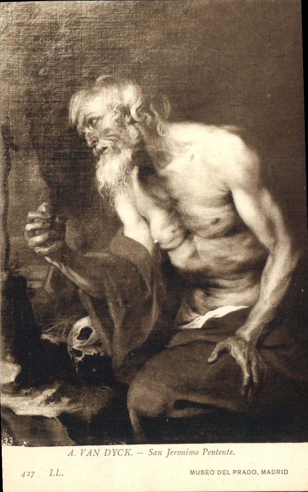 CPA Van Dyck San Jeronimo Pentente Museo del Prado Madrid