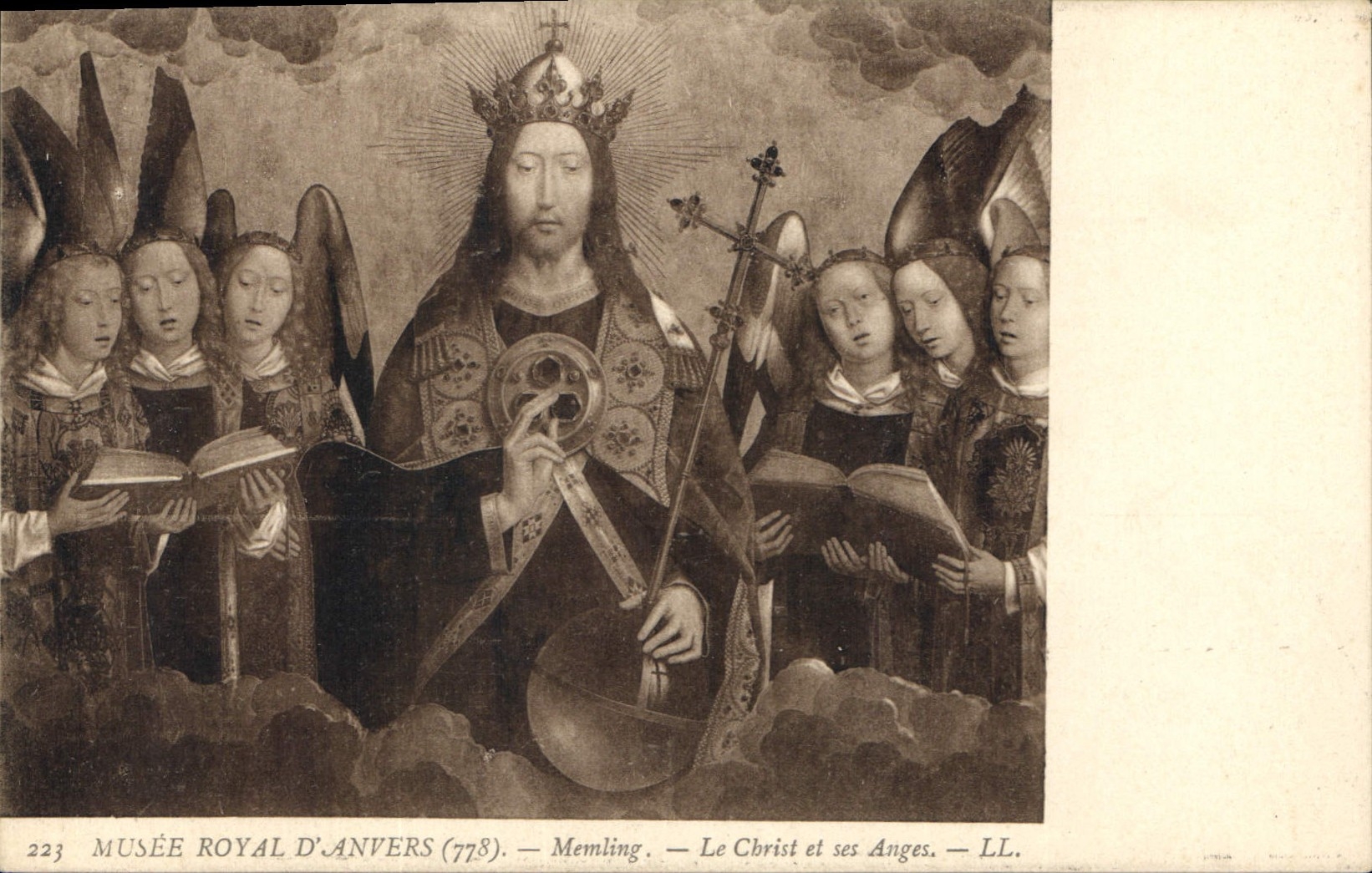 CPA Musee Royal d'Anvers Memling Le Christ et ses Anges 