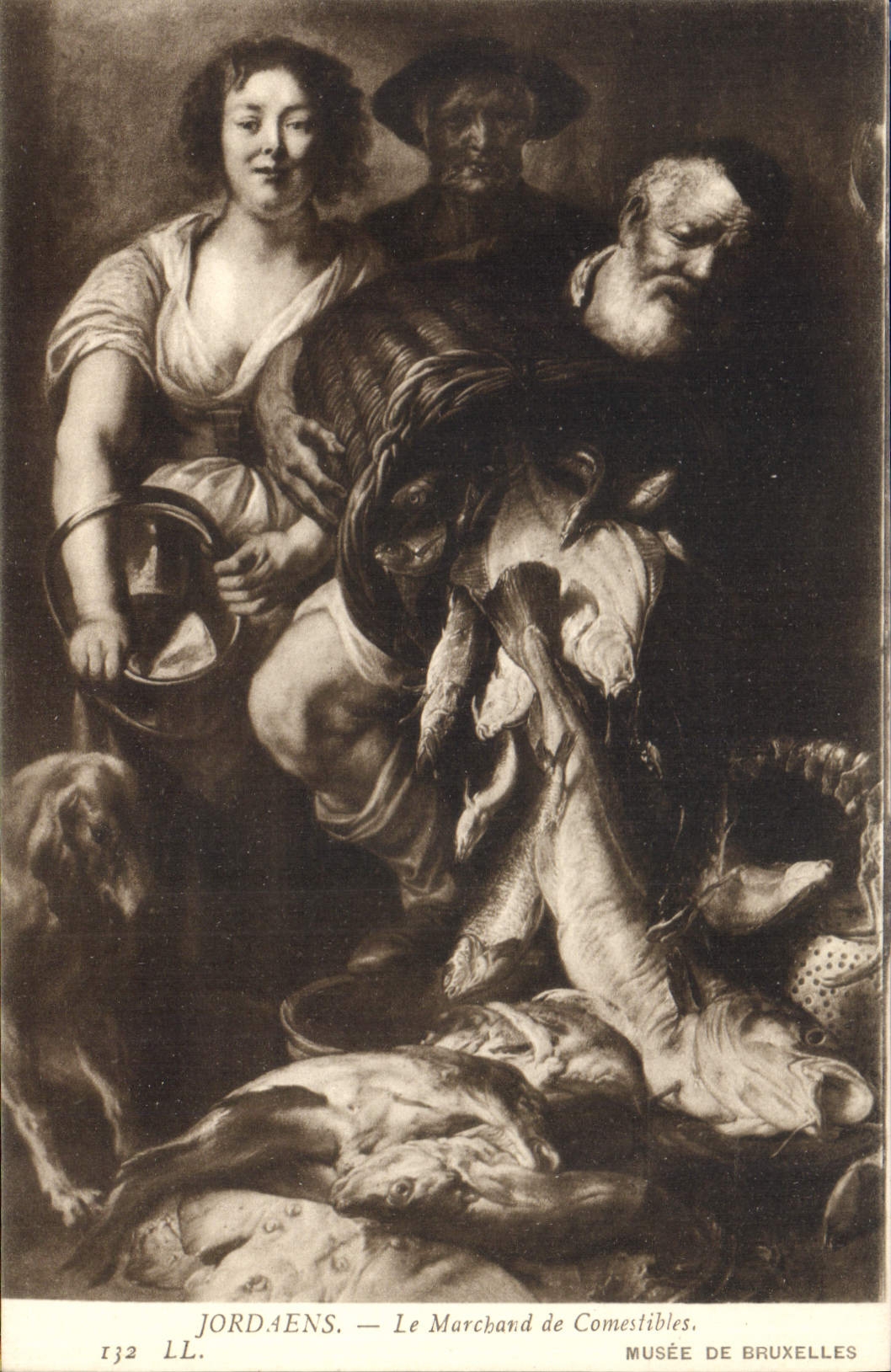 Le Marchand de Comestibles — Jordaens — Musée de Bruxelles
