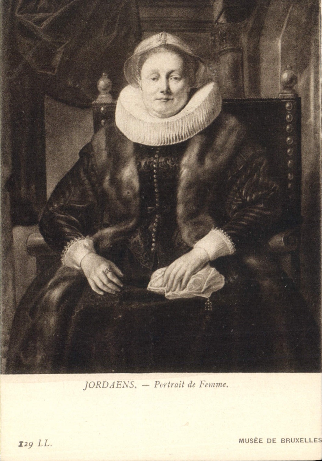 Jordaens — Portrait de Femme — Musée de Bruxelles, n° I29 LL