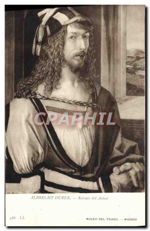 CPA Albrecht Durer Retrato del Autor Museo del Prado Madrid 