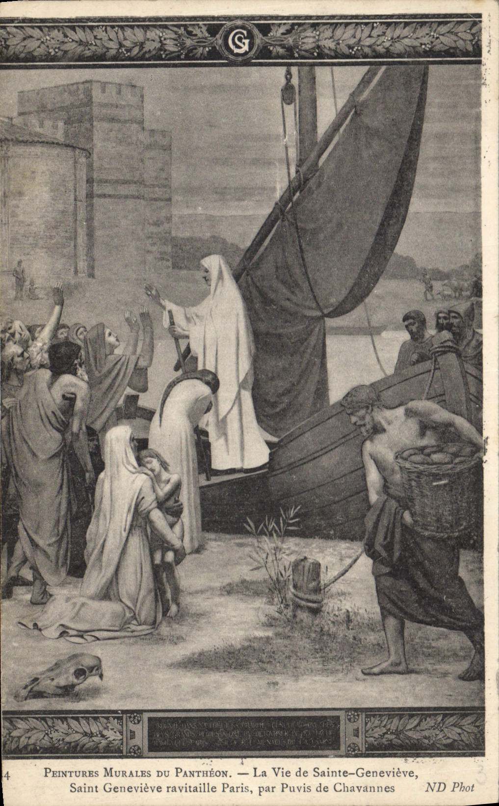 Sainte Geneviève — Peintures murales du Panthéon — La Vie de Sainte-Geneviève, par Puvis de Chavannes
