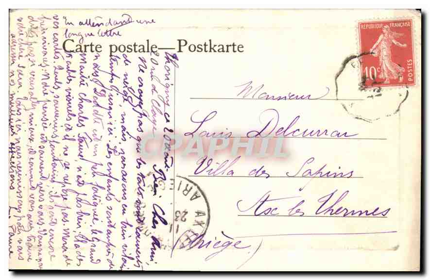 CPA Barbarini Village Cheval — Verso