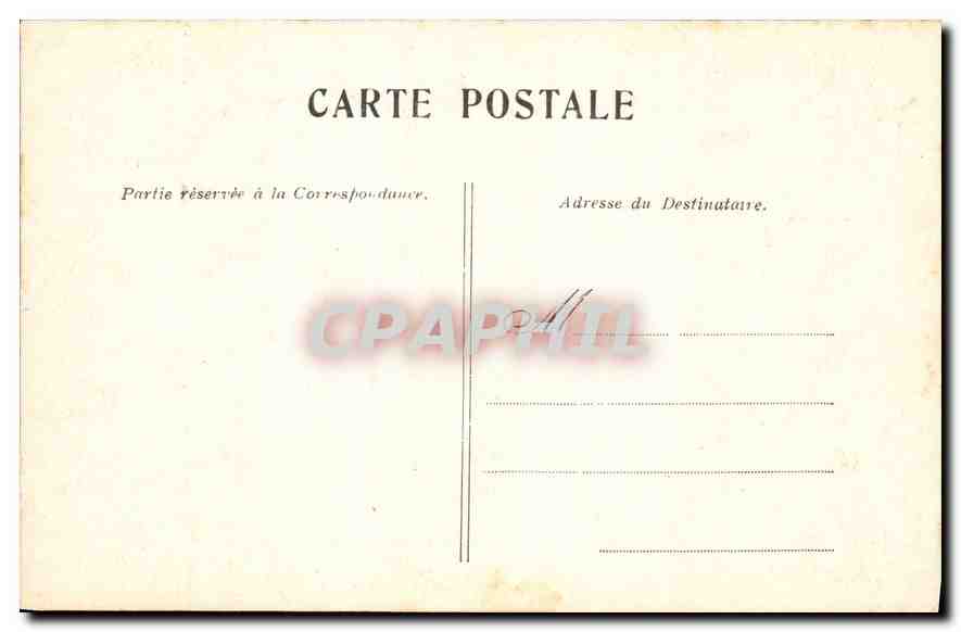 CPA JB Greuze L'Accordee du Village Musee du Louvre  — Verso