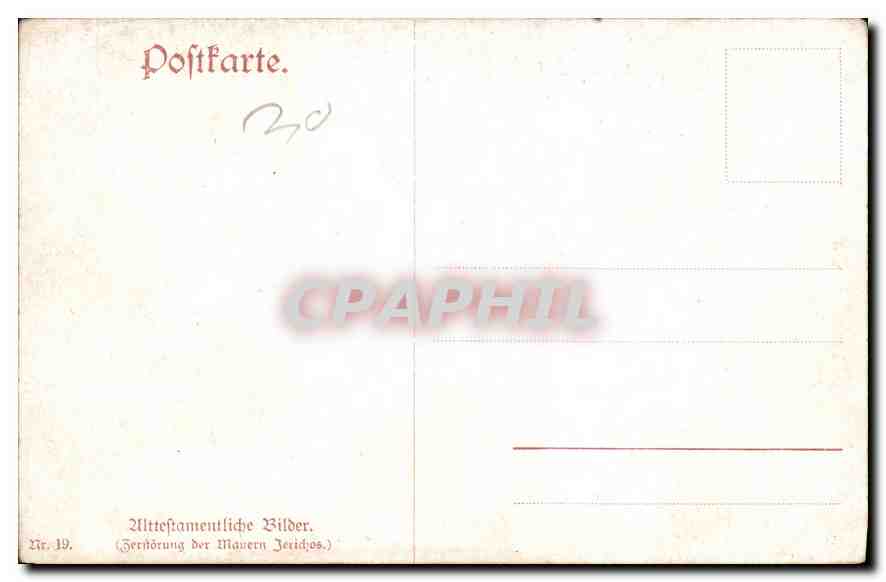 CPA Silder — Rückseite
