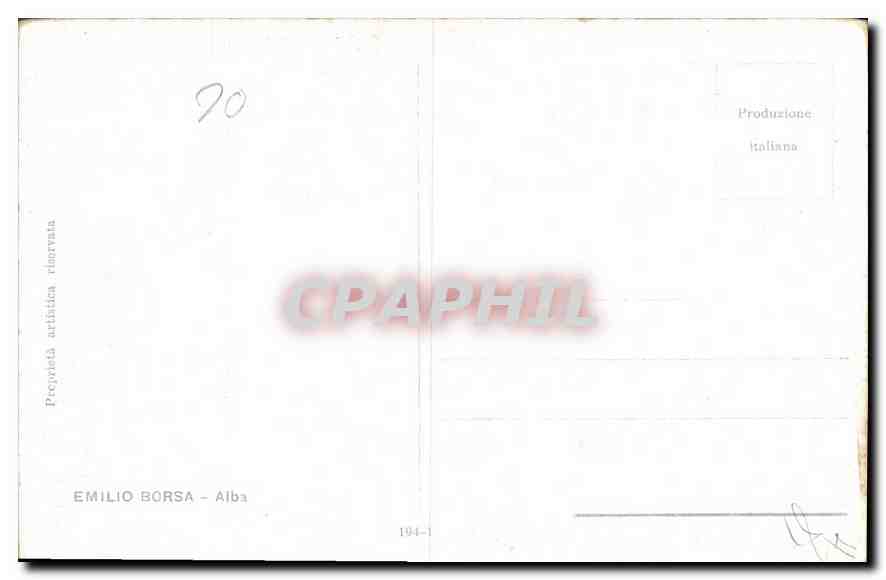Paysage avec arbre en fleurs — Emiliano Borsa — Production italienne — Verso