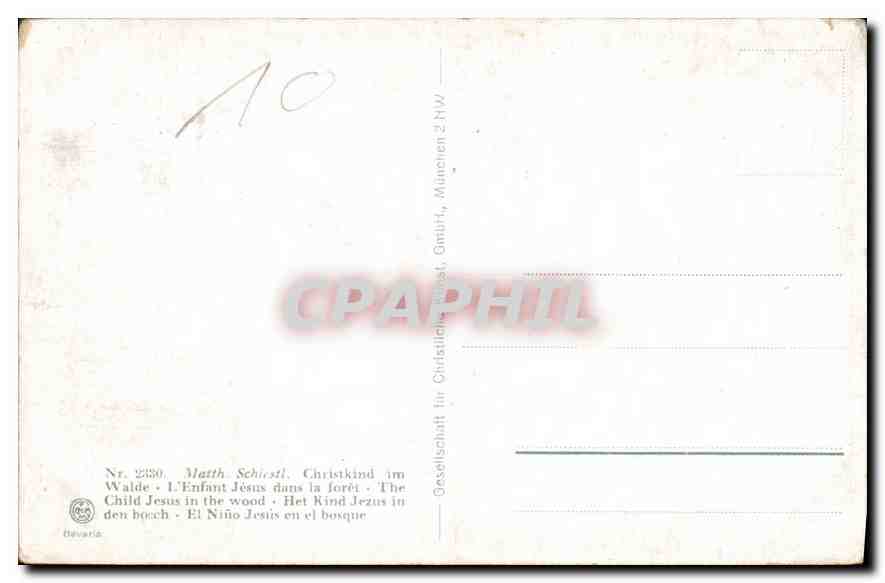 CPA Ange Foret — Verso