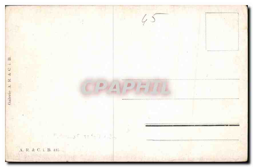 Un visiteur bien-aimé — scène de guerre — Galerie A. R. & C. i. B. n° 435 — Rückseite