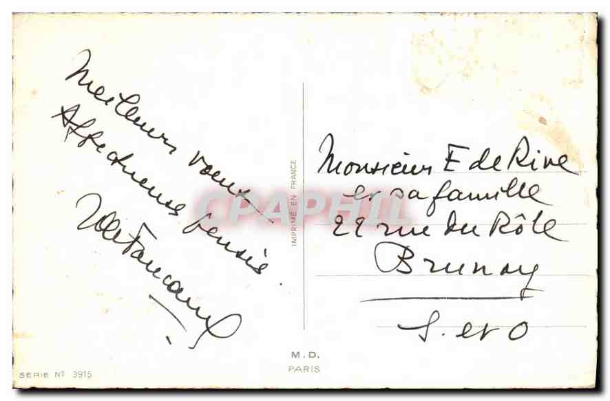 CPA Bonne Annee  — Rückseite